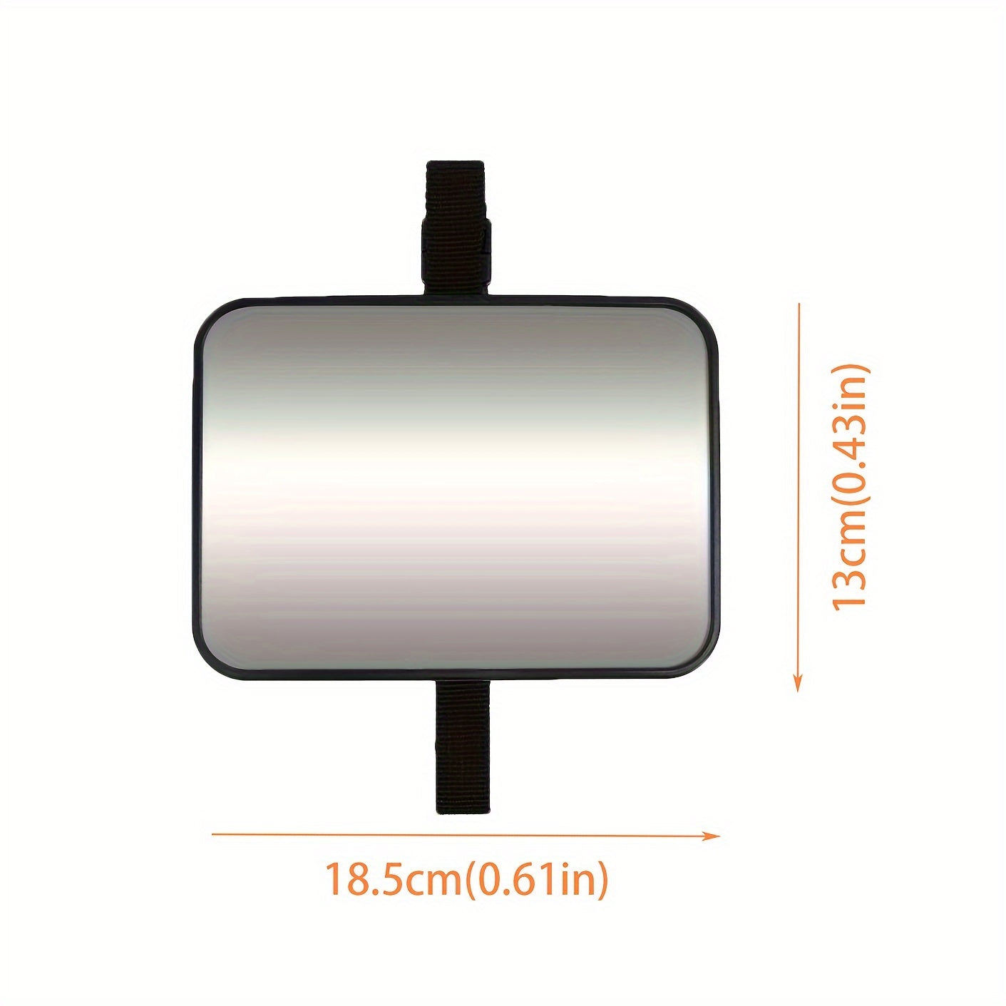 Baby Car Seat Mirror - 360° Adjustable Shatterproof Convex Safety Rearview Mirror with Adjustable Strap, Wide-Angle Baby Monitor for & Car Seats, Compatible with All Vehicles (Easy Install, No Tools Required)