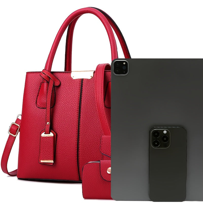 A Set of Crossbody Bags for Women, Featuring a Large Capacity, a Trendy New Casual Tote Bag, Perfect for Summer, Versatile And High-End, Ideal As a Gift.