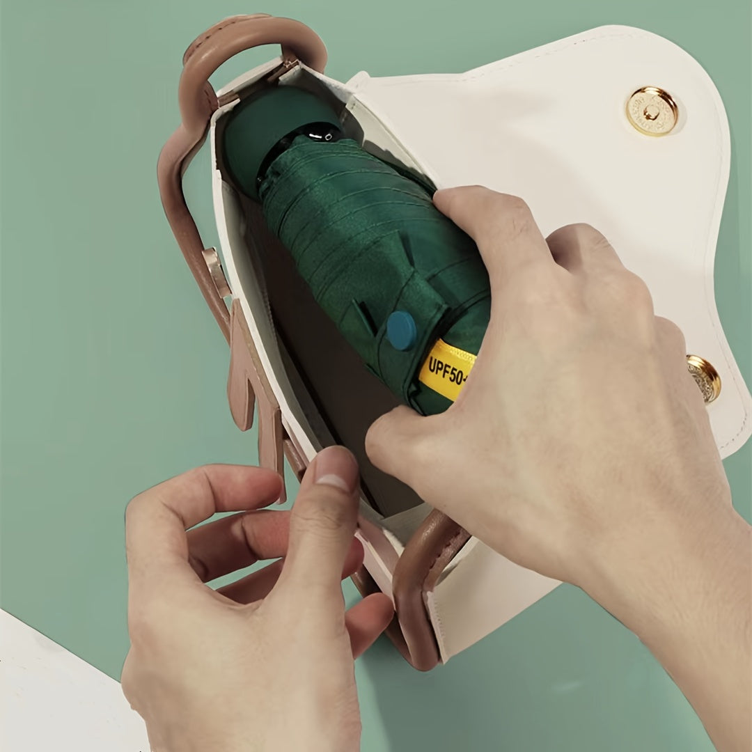 Six-Rib Capsule Pocket Umbrella – Compact, Portable, Lightweight Mini Umbrella for Men, Women & Kids, Windproof and Easy to Carry