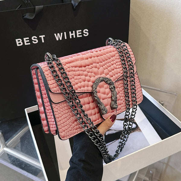 Fashion Chain Women's Shoulder Crossbody Small Square Bag