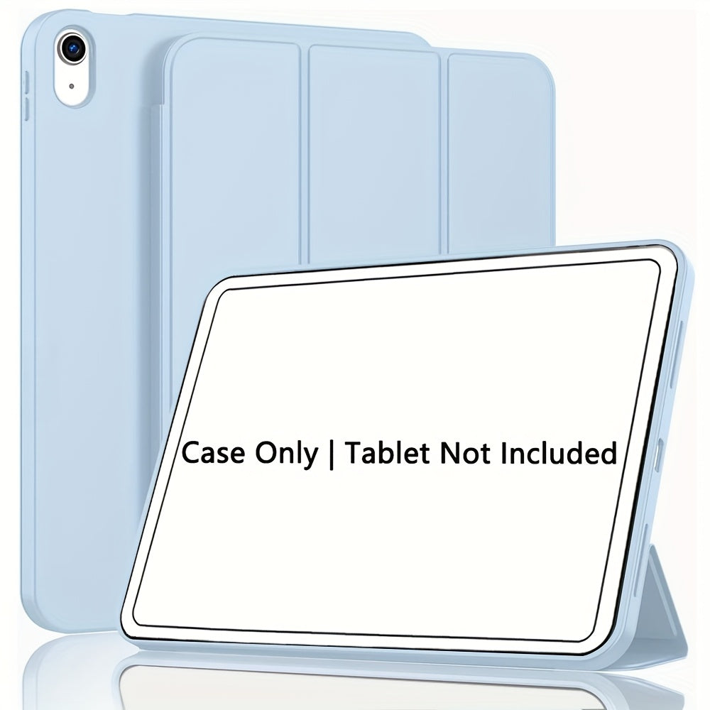 for iPad (A16) 2025 & 10th Generation Case with Smart Cover - Auto Sleep/Wake, Non-Slip Protective Cover, Lightweight Foldable Case with Inner Pocket & Adjustable Stand Suitable for iPad 27.69cm/10.7-inch (2022)