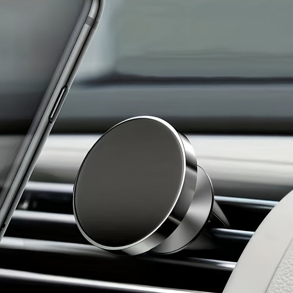 Universal Aluminum Car Air Vent Phone Holder – 360° Rotating Gold Car Mount for Navigation and Hands-Free Use