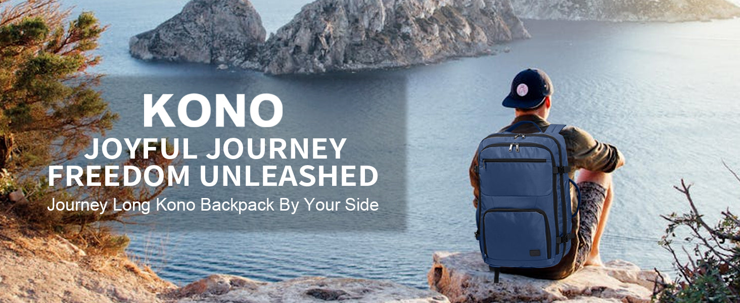 Kono Cabin Bag 55x35x20cm Carry-ons Luggage Travel Backpack Flight Shoulder Bag 38L Hand Luggage