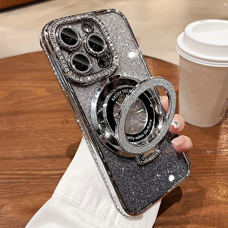 Protective Phone Case with Lens Protection Film, Edge Drill, Flash Powder & Anti-Wrestling Bracket – Compatible with iPhone 11–16 Pro Max/16E