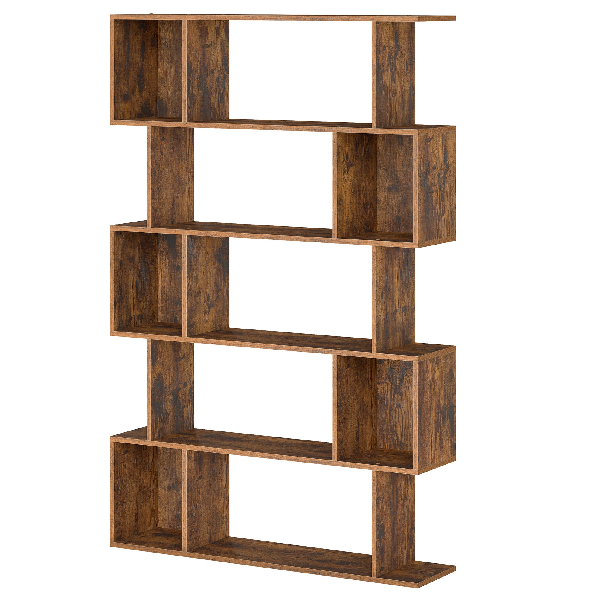 Bookshelf, 5-Tier Bookcase, 24 x 90 x 159 cm, Storage Shelf with Open Compartments, for Living room, Bedroom, Office