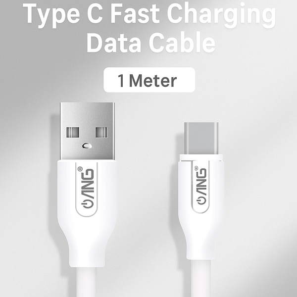 Premium Type-C Fast Charging Data Cable | High-Speed Power & Sync Cord | Stable Performance for Phones, Tablets & Devices | Durable Braided Design with Anti-Tangle Protection | Safe, Reliable, and Efficient Charging Solution