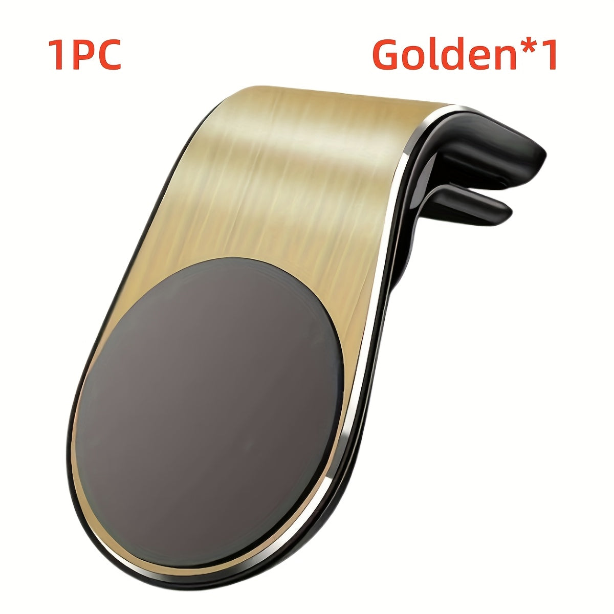 Universal Magnetic Phone Holder – L-Shaped Metal Car Air Vent Mount, Strong Magnetic Car Phone Holder for All Smartphones