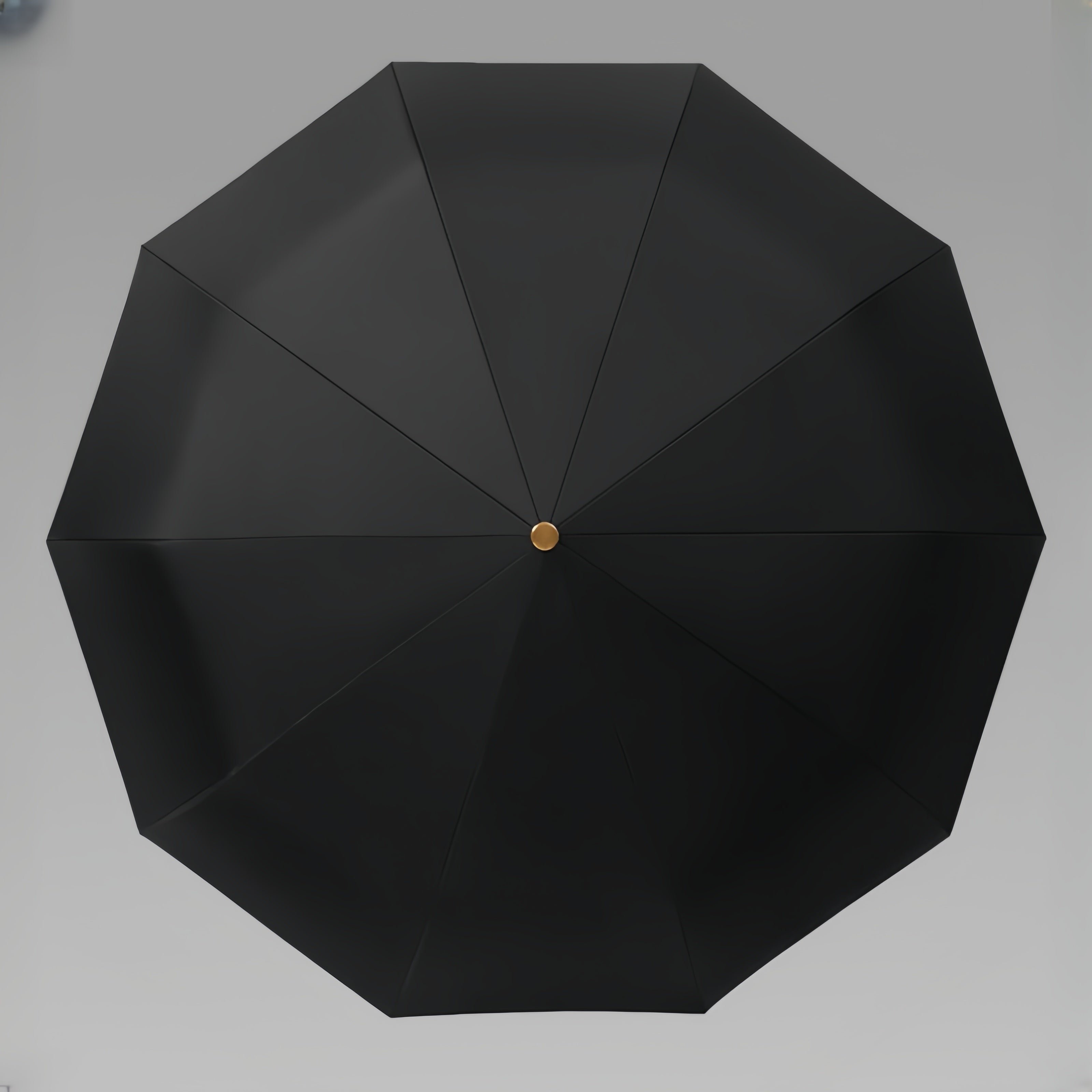 Business Premium Auto Open/Close 2-Person Umbrella – Large Windproof Double Fiberglass Frame, Wooden Handle, UPF 50+ Folding Travel Umbrella for Men & Women