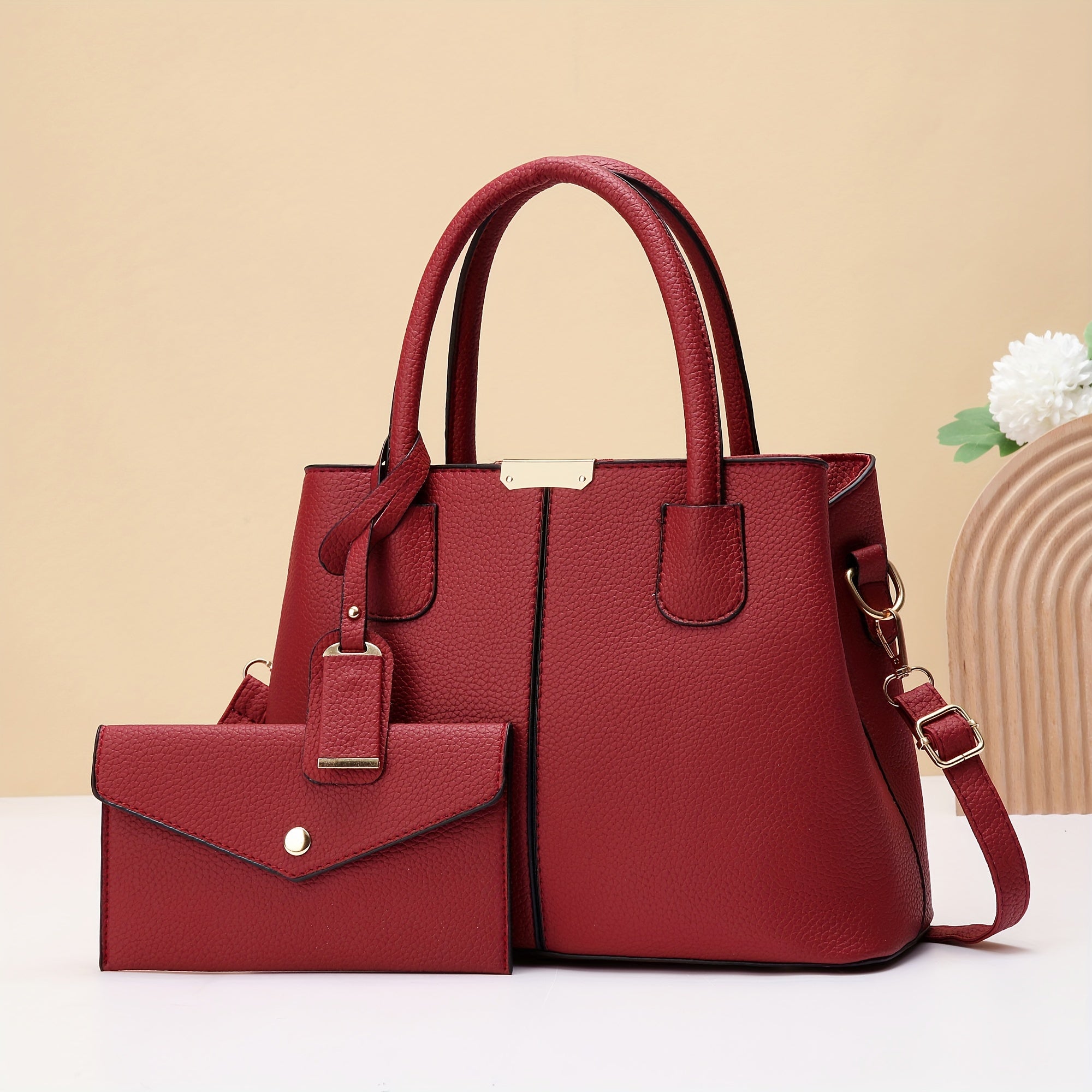 Gift for Mom Large Capacity Tote Bag Women's New Summer Handbag Set Fashionable Versatile Single Shoulder Letter,Gift