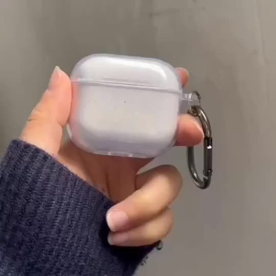 Standable Shiny Transparent Case – Protective Cover for AirPods 3 & AirPods Pro 2