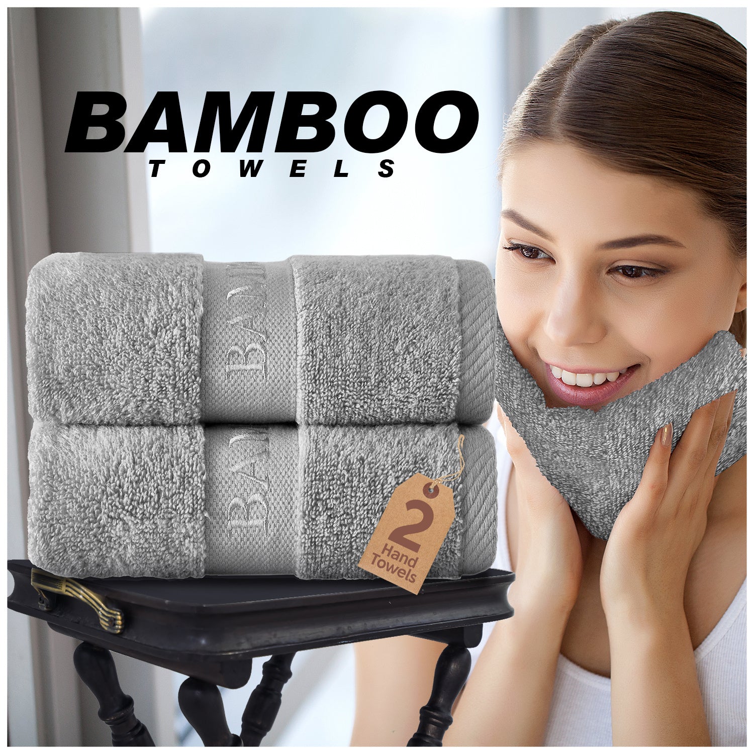 Multi-Purpose Ultra Soft & Highly Absorbent Towels for Bathroom, Gym, Kitchen, Face, Hands OR