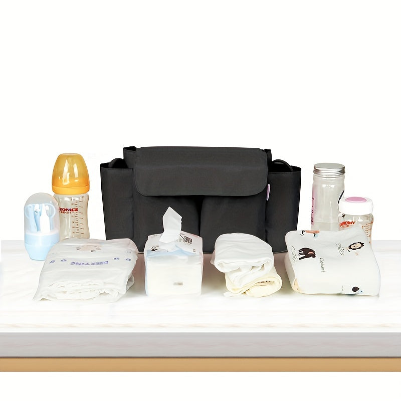 1-Pack Stroller Hanging Bag – Large-Capacity Multifunctional Mommy Organizer Bag for Baby Strollers, Travel & Daily Use