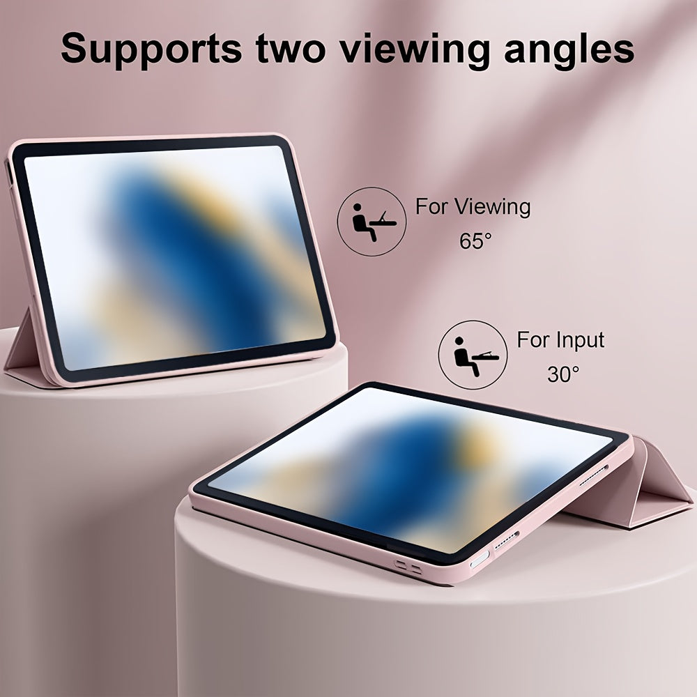 Case for Samsung Galaxy Tab A9 Plus 11-Inch 2023 (SM-X210 SM-X215), for Tab A9/A8/A7 Lite/S7/S8/S9/S10 FE, Soft Smooth Back Protective Cover, Lightweight, Scratch-Resistant, Anti-Slip, Foldable Stand, Auto Sleep/Wake Function