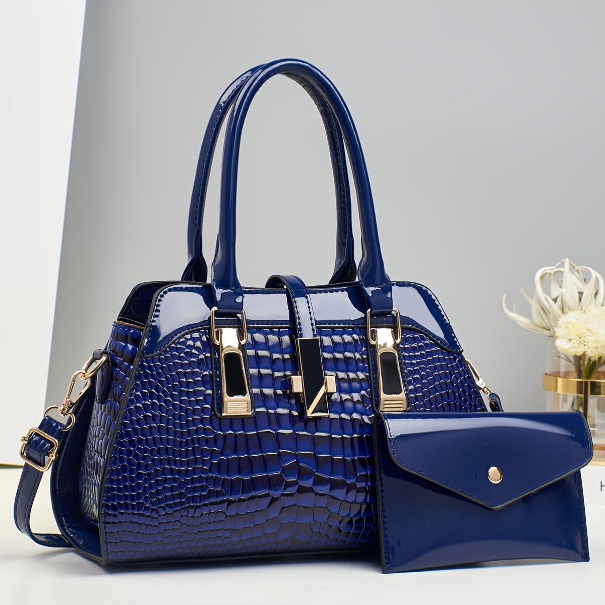 Gift for Mom And Family New Large Capacity Two-Piece Set Fashion Shoulder Handbag Handbag Women's Large Bag Thanksgiving Gift