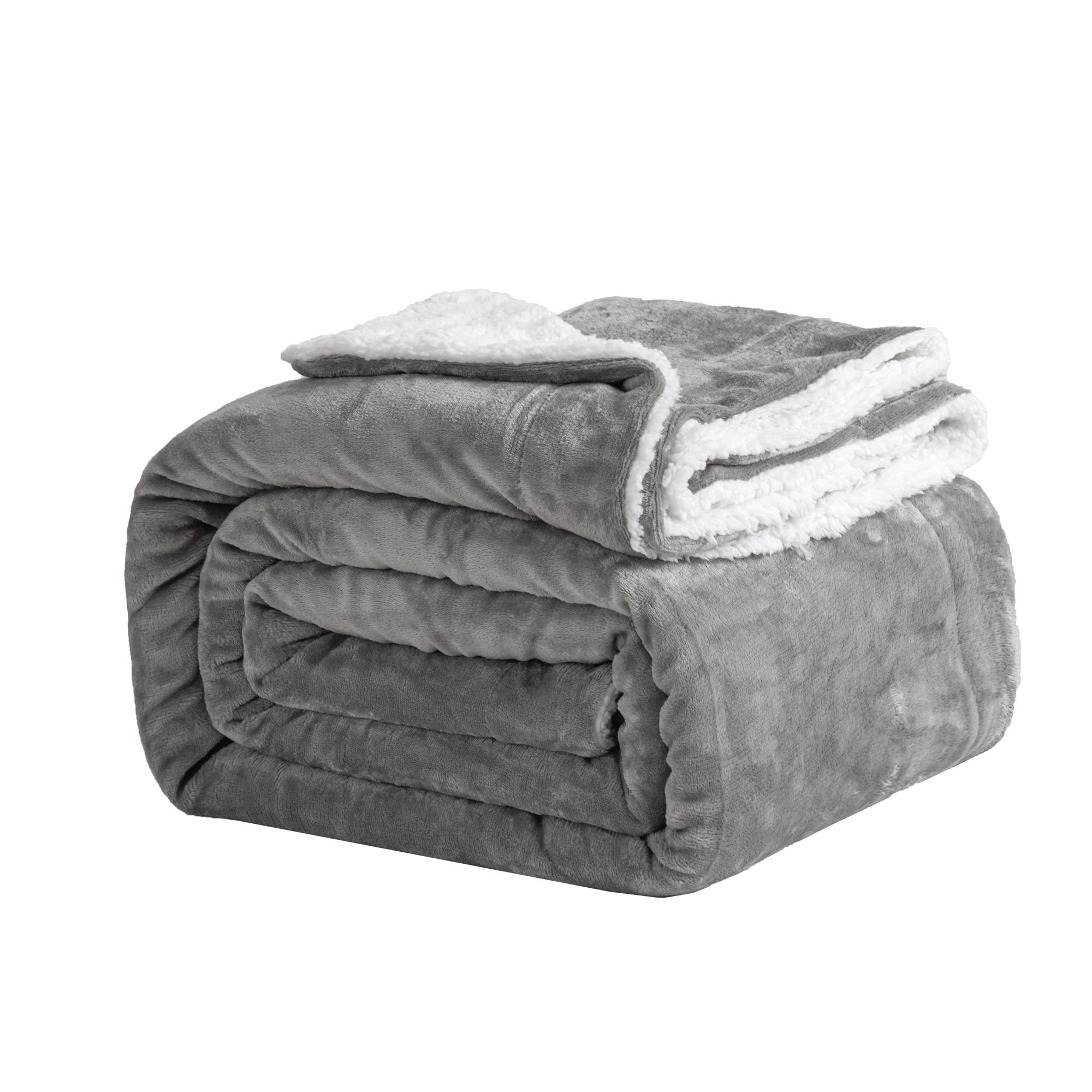 Good Nite Bedroom Decor ! Bed Throw Blanket 130x150cm, Sherpa Flannel Blankets, Fleece Fluffy, Lightweight Microfiber, Solid for Sofa & Furniture