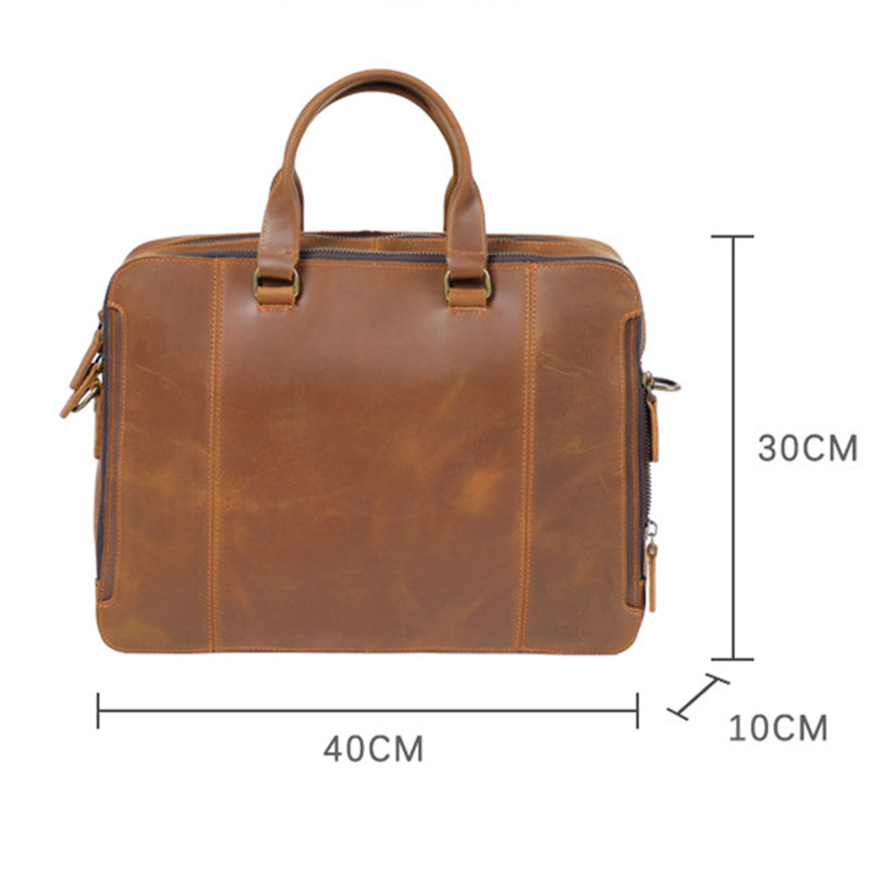 Men's Official Leather Business Handbag