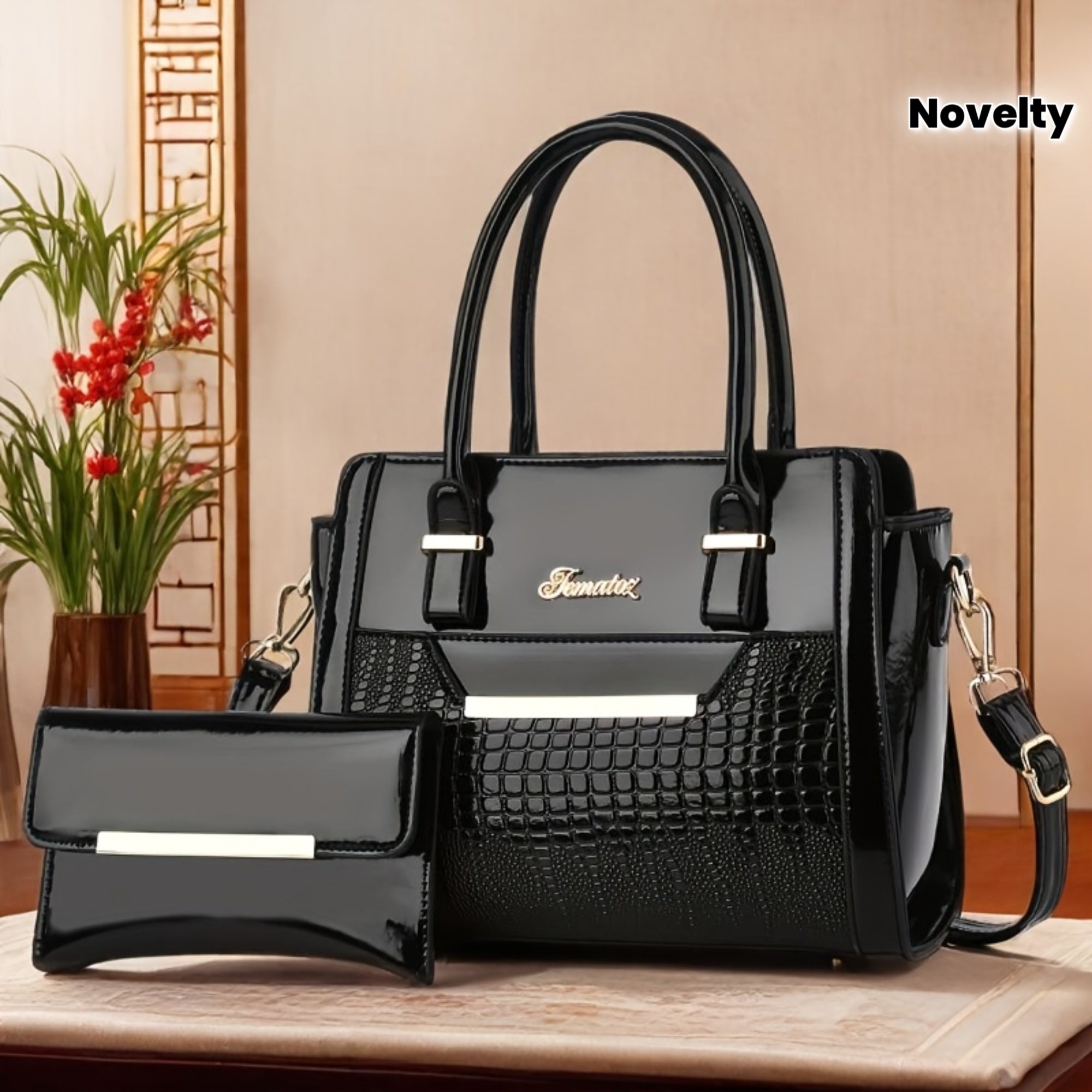 Women's Large Capacity Handbag - Elegant Synthetic Purse with Zipper Closure, Spacious Tote for Work, Commute, Travel, Designer Bags for Women High Quality, Bags for Women Designer, Designer Handbags, Designer Bags for Women,