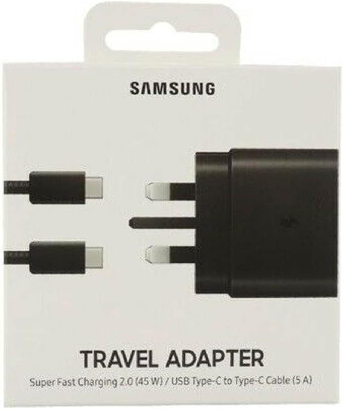 Samsung UK Travel Adaptor (45W with USB type C Cable) Black - package may vary