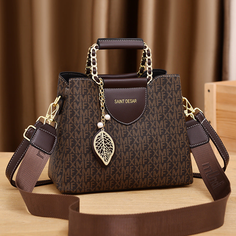 Women's Vintage Fashion Print Handbag