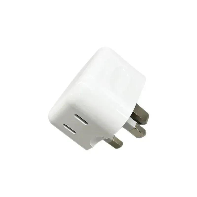 Dual USB-C PD Wall Charger – Compact Fast Charging Adapter for Phones & Tablets