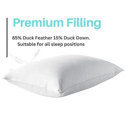 Hotel Quality Duck Feather & Down Pillows Ex