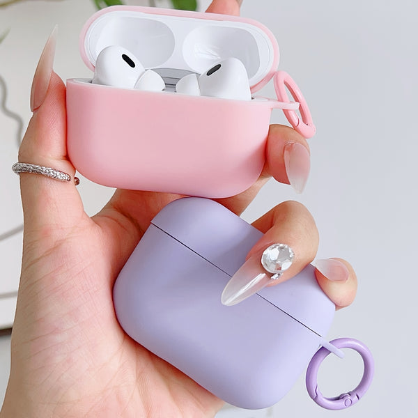 Solid Color Soft Protective Case – Compatible with AirPods 2/Pro 2/Pro 3/4th Gen