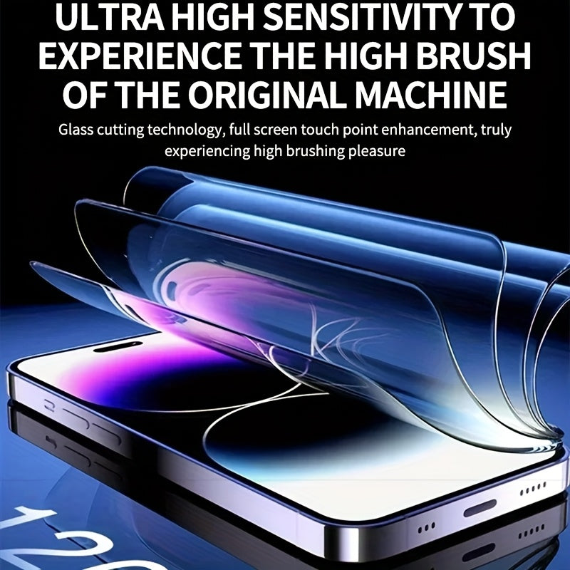 A Pack of 5 Ultra-High-Definition Tempered Glass Screen Protectors, Compatible with for Iphone 17 Pro Max/16 Pro Max/15 Pro Max/17 Air/17/16/16E/15/14/13/12/11/Plus/Mini/Xs Max/X, Easy to Apply, 9H+ Tempered Glass Film, Finge