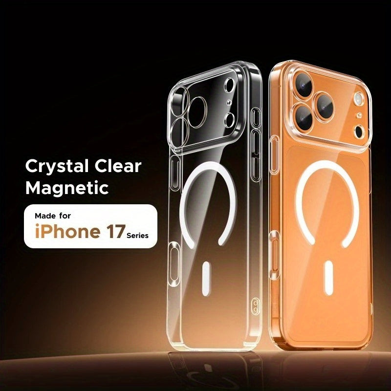 Magnetic Shockproof Case for iPhone 17 Series (17 Air/17 Pro/17 Pro Max): Durable Minimalist Protective Cover with Premium Finish