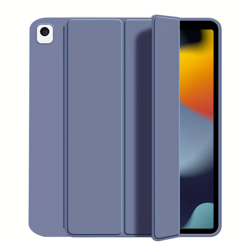 For iPad 11th Gen/10th/9th/8th/7th/6th/5th/ Air 1/2/3/Pro 9.7/10.5 Slim Tri-Fold Stand Case with Pencil Holder - Auto Sleep/Wake, Adjustable Stand, Lightweight Soft TPU Cover, Modern Travel Case For A16, Auto Sleep/wake Featu