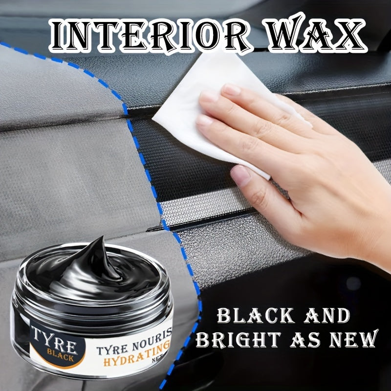 Black Interior Plastic Restoration Cream, Car Dashboard Wax Repair, Anti-Aging Whitening Agent, Tire Shine Paste, Leather Sofa Seat Care, Auto Maintenance & Indoor Decor Product