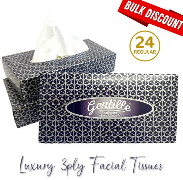 (Regular) Gentille Facial Tissues Box 24 Pk Luxury Soft
