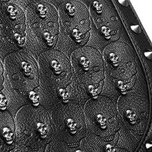Miss Lulu Gothic Skull Backpack - Faux Leather Studded Shoulder Bag with Chains & Tassels for Women