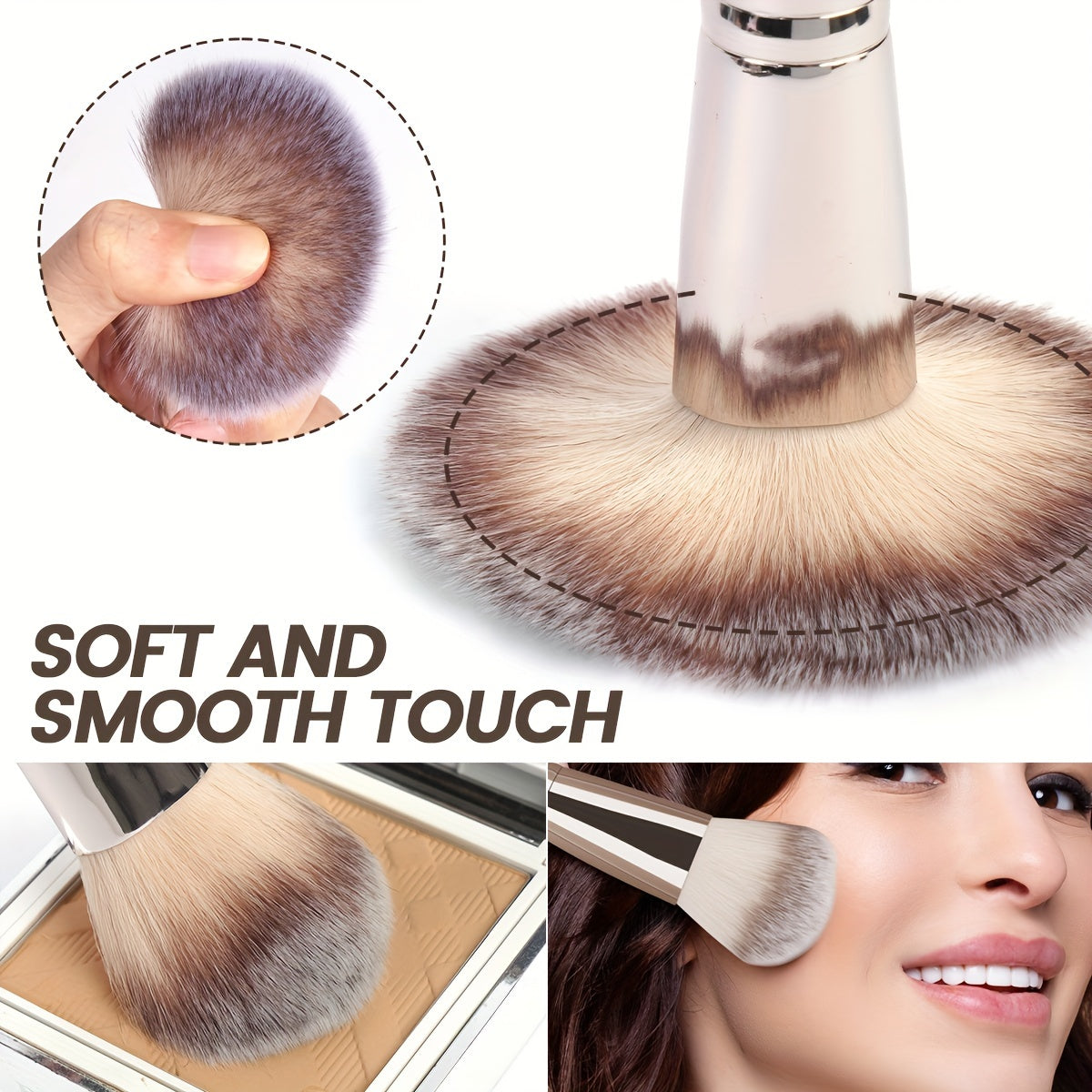 18-pack Professional Makeup Brush Set Including a Velvet Bag And a Medium-Sized Beauty Sponge. Features Soft Bristles for Foundation, Eyeshadow, Blending, Concealer, And Eyeliner Brushes. A Skin-Friendly Puff Combination, Per