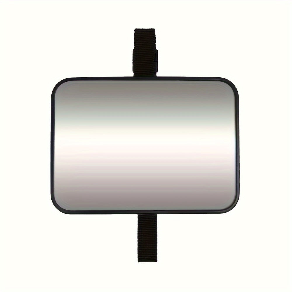 Baby Car Seat Mirror - 360° Adjustable Shatterproof Convex Safety Rearview Mirror with Adjustable Strap, Wide-Angle Baby Monitor for & Car Seats, Compatible with All Vehicles (Easy Install, No Tools Required)