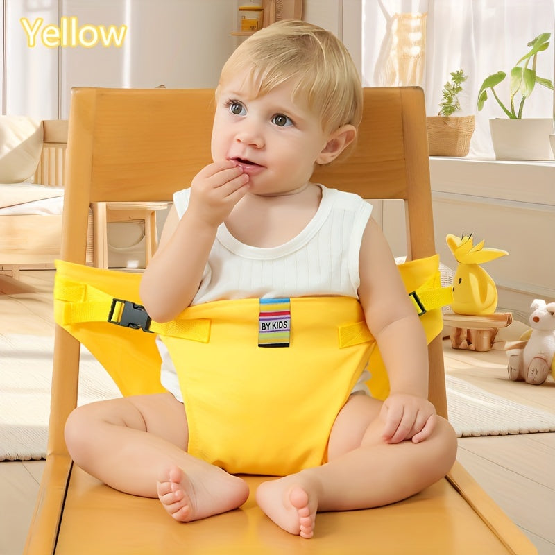 1Pack Children's Dining Safety Belt for High Chairs, Foldable and Adjustable Buckle Design, Protective Gear for Babies Aged 0-3 Years During Travel, Outings, and Family Meals