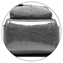 Baby Changing Backpack - Waterproof Diaper Bag with USB Port & Stroller Straps, 15.6" Laptop Compartment for Parents