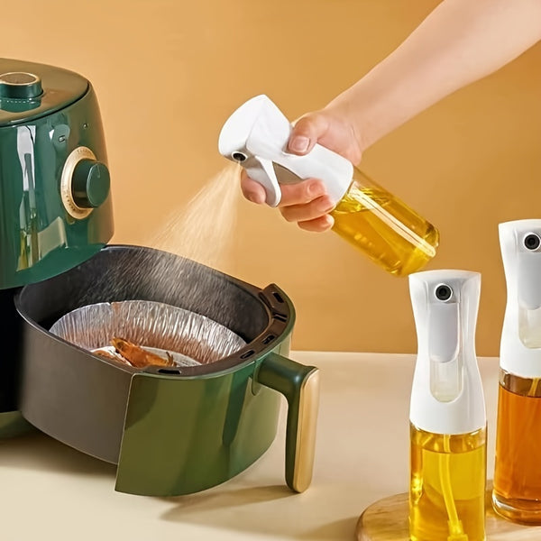 One Plastic Oil Spray Bottle, 200/300ml, for Cooking, Baking, Frying, Seasoning, Deep Fryer, Salad Making, Kitchen and Restaurant Food Service Equipment, Tableware, Condiment Dispenser, Pump Container