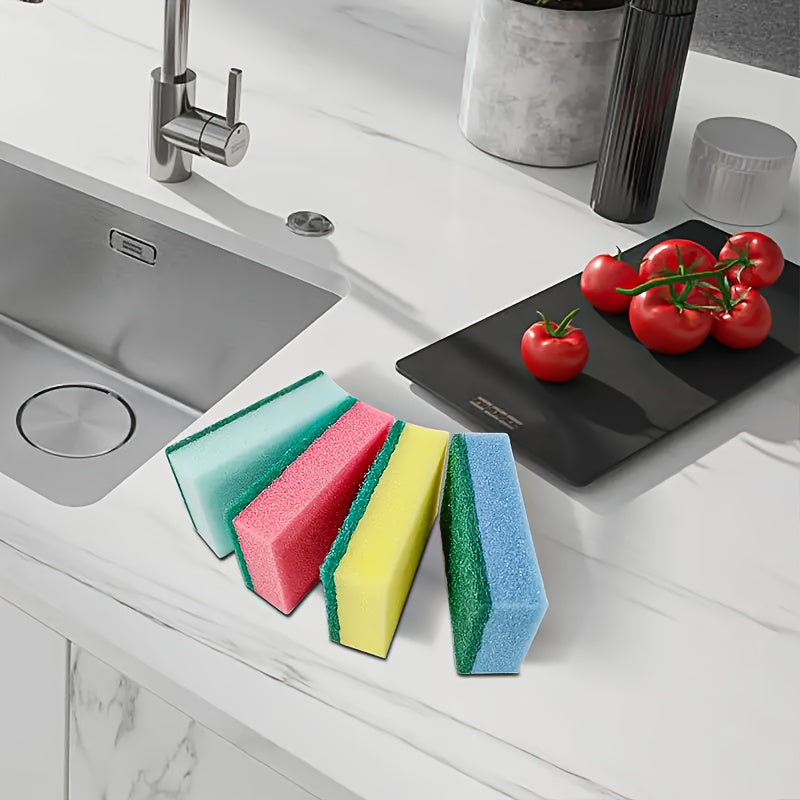 Dishwashing Sponges , Colorful 18/36/46 , Multi-Purpose Quick-Dry Plate Sponges , High-Density Sponge Cloths , Kitchen Supplies , Household Cleaning Dish Scrub Wipes