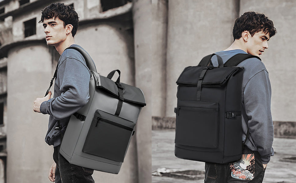 Kono Anti-Theft Laptop Backpack - 15.6" Water-Resistant Work Bag for Men & Women, Business Travel & School Daypack