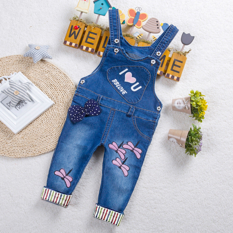 IENENS Toddler Baby Boys Long Pants Denim Overalls Dungarees: Kids Baby Boys Jeans Overalls Clothes Outfits Dresses Trousers