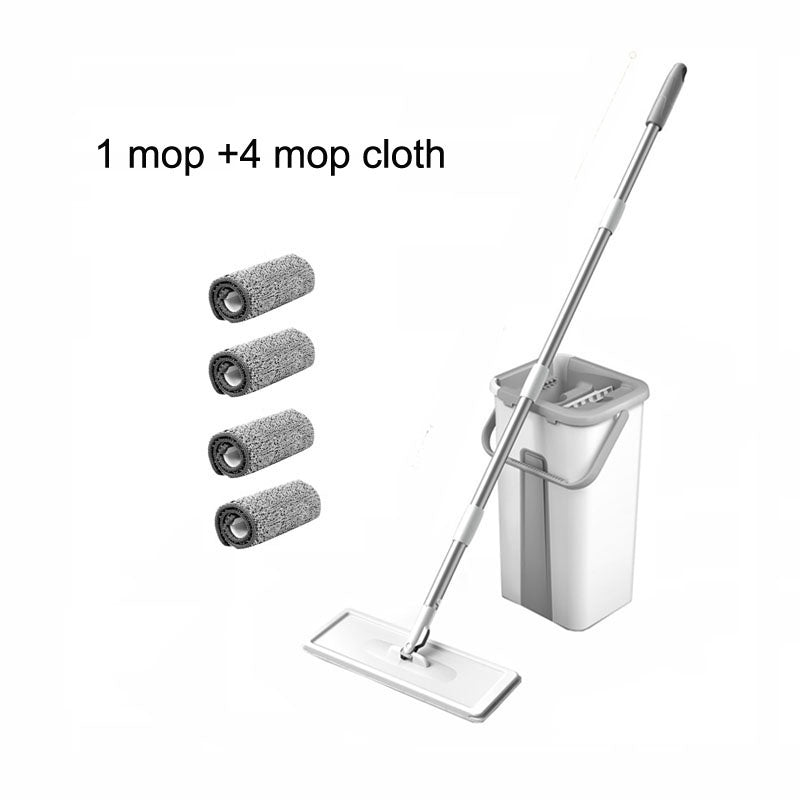 Introducing the Magic Floor Squeeze Mop with Bucket: A Flat Bucket Rotating Mop Designed for Effortless Wash Floor Cleaning. Simplify Your House Cleaning Routine with this Easy-to-Use Home Cleaning Tool