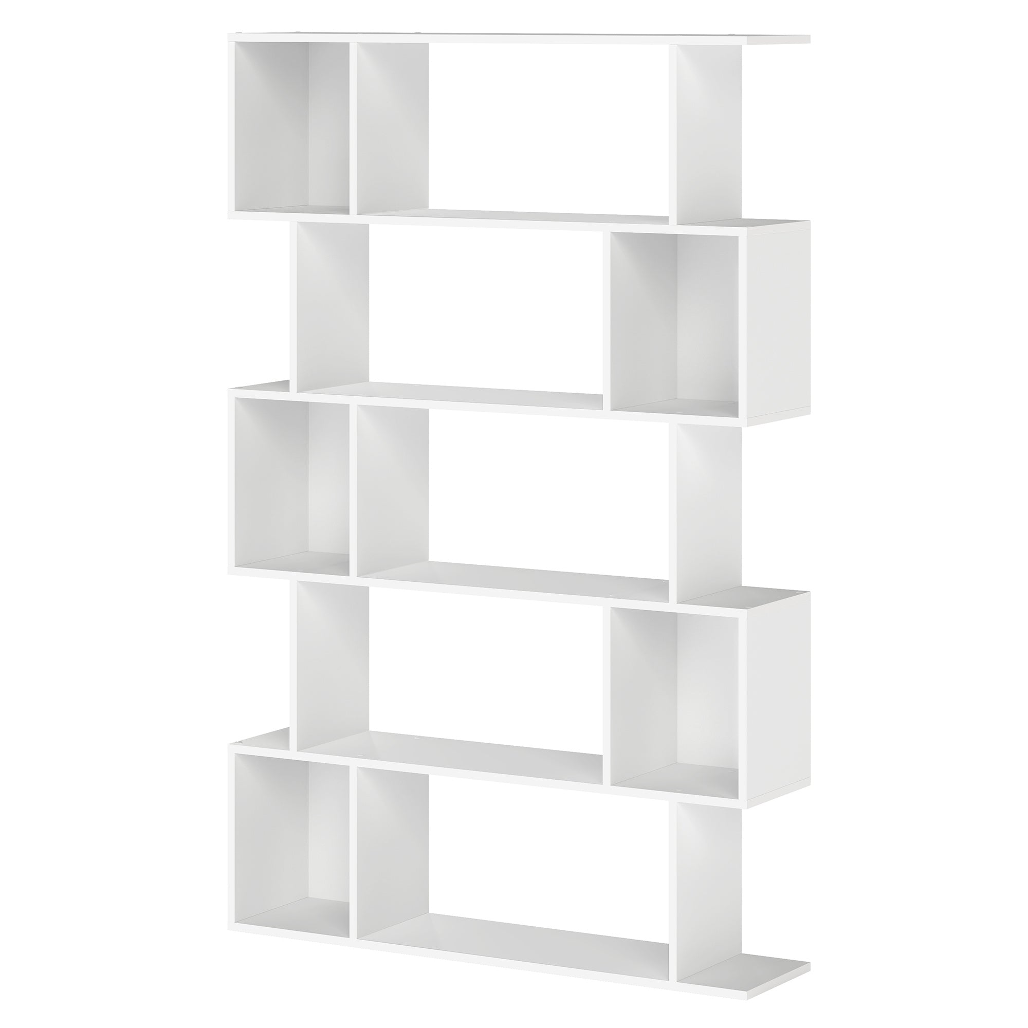 Bookshelf, 5-Tier Bookcase, 24 x 90 x 159 cm, Storage Shelf with Open Compartments, for Living room, Bedroom, Office