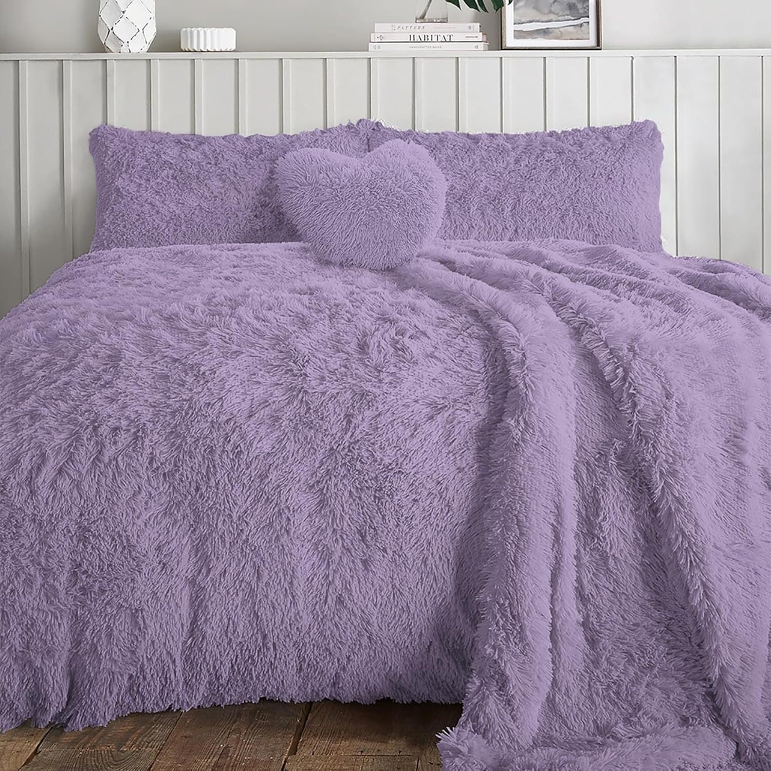 4B Alaska Long Fur Duvet Cover – Premium Teddy Fleece Bedding Available in Four Sizes – Soft, Cozy & Fluffy. Easy Care and Stylish Home Décor Choice.