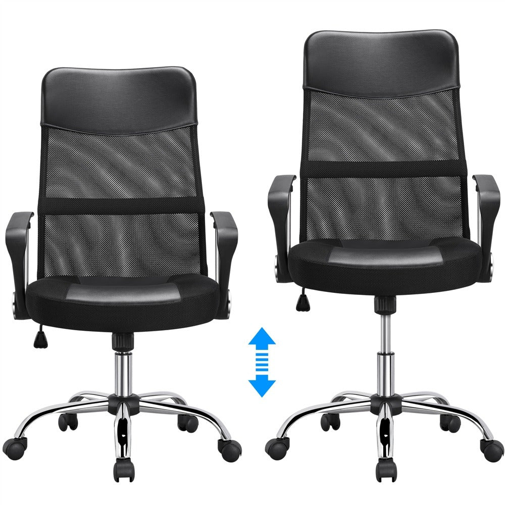 Costoffs Office Chair, Mesh Office Chair, Adjustable Swivel Ergonomic High Back Task Desk Chair with Lumbar Support and Armrests - Ideal for Executive Professionals, Remote Workers, Freelancers, Student