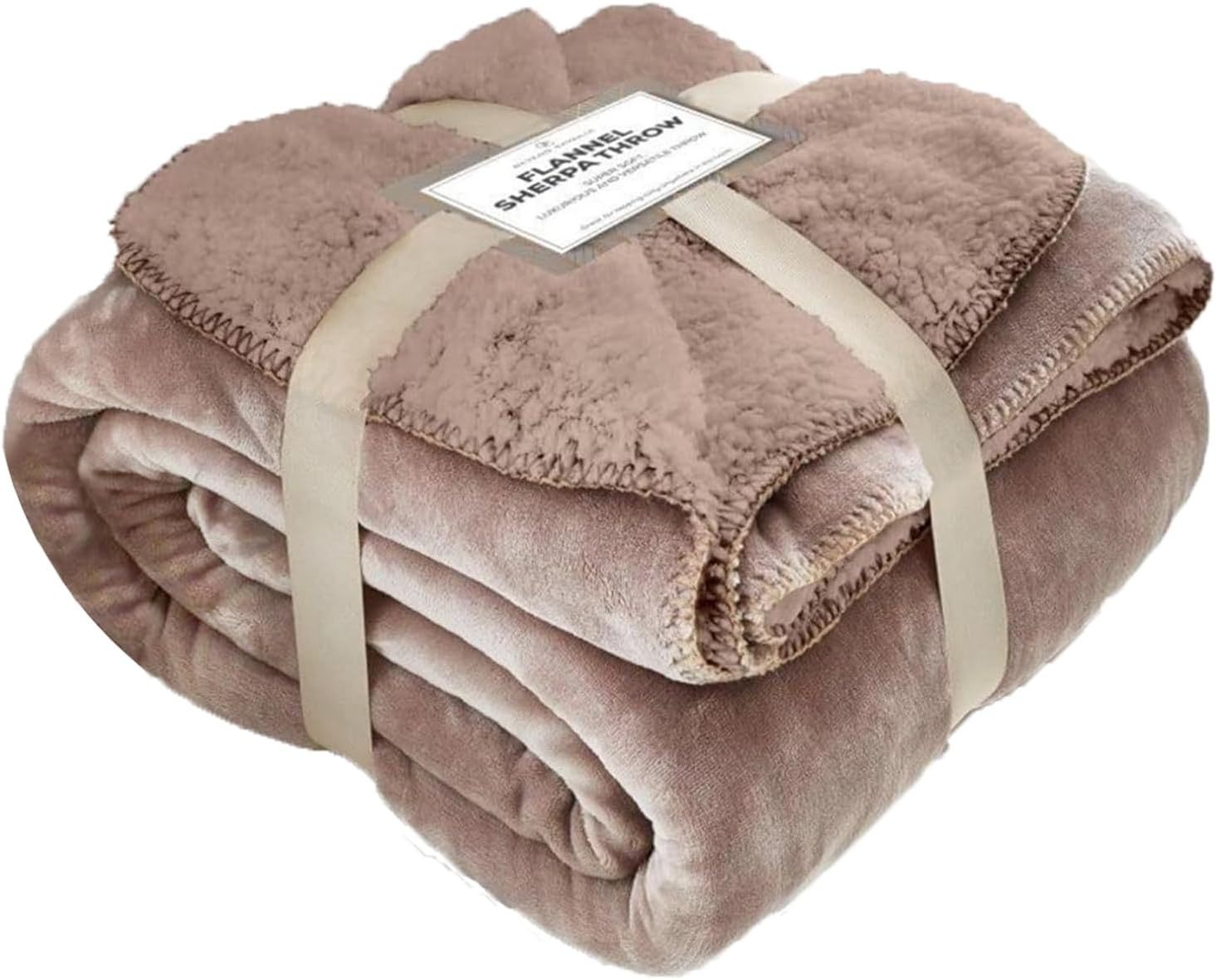 4B Sherpa Throw Blanket - Premium Ultra Soft and Warm Cozy Layer for Sofa, Bed and Couch, Fluffy Reversible Plush Design, Lightweight Decorative Throw for Comfort and Style in Multiple Colours.