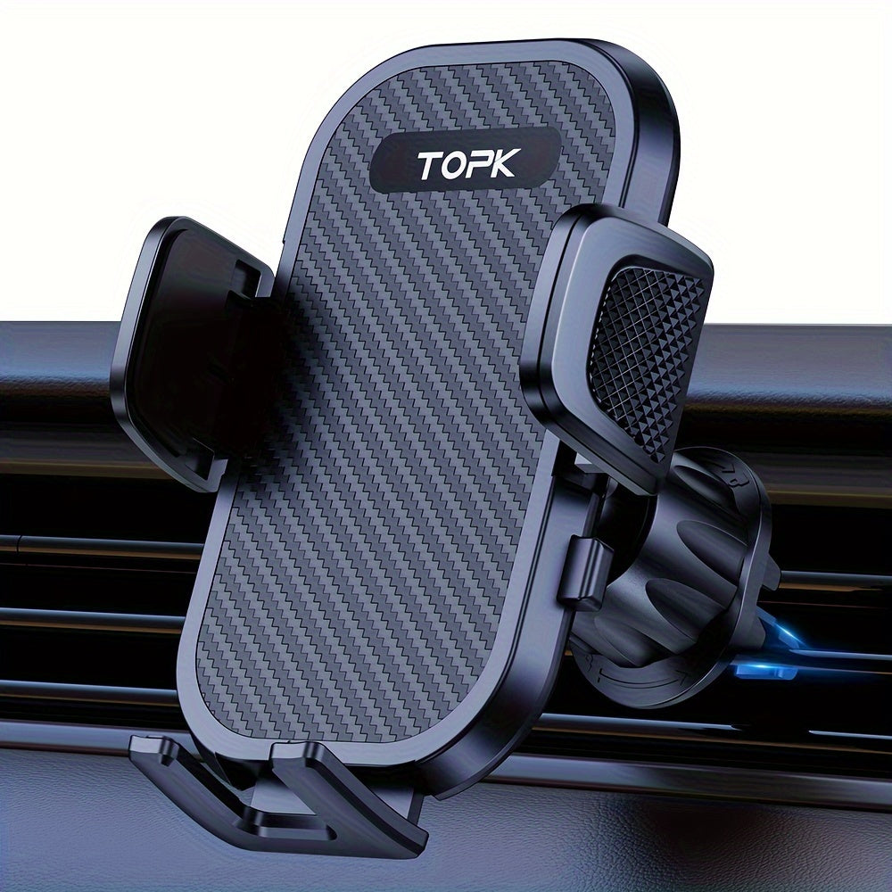 TOPK D42-G Car Phone Holder Mount, Upgraded Metal Hook Cell Phone Holder for Car Air Vent Compatible with All Phones